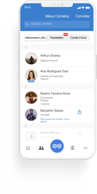 Tenha todos os seus contatos em um único lugar