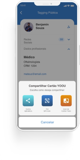 Compartilhe seus dados a distância